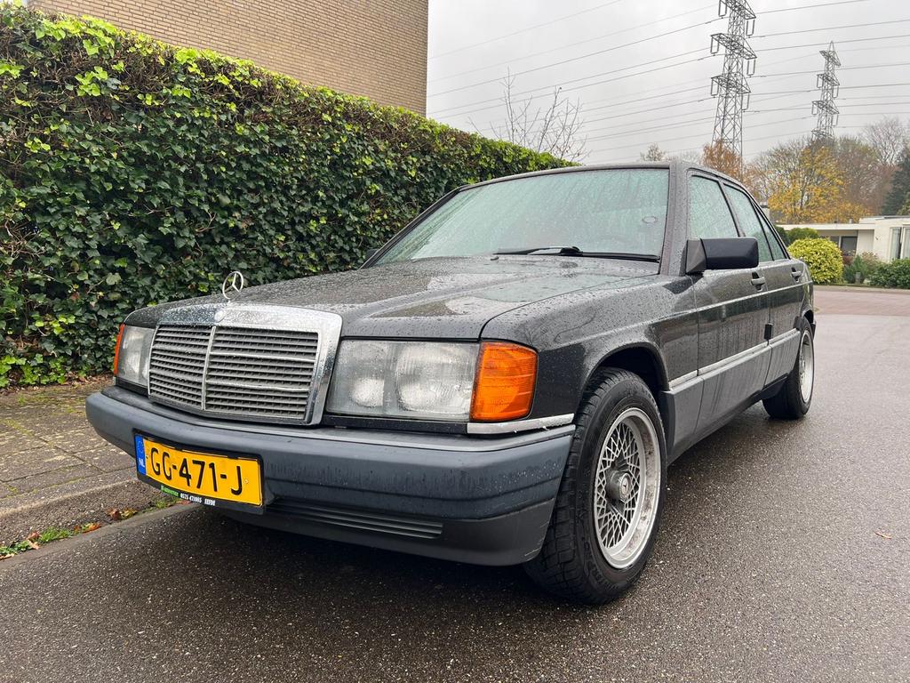 Mercedes-Benz Mercedes 1988 Zwart, Auto's, Mercedes-Benz, Particulier, 190-Serie, Airbags, Metallic lak, Mistlampen, Open dak