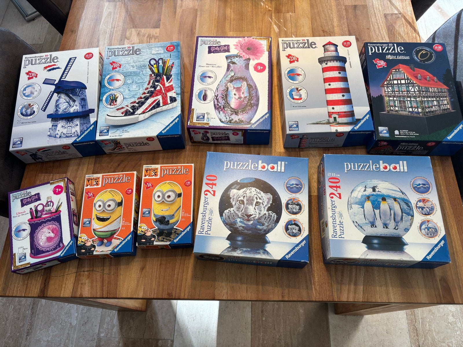 Diverse Ravensburger 3D Puzzels en Puzzleballen, Ophalen of Verzenden, Minder dan 500 stukjes, Zo goed als nieuw, Rubik's of 3D-puzzel