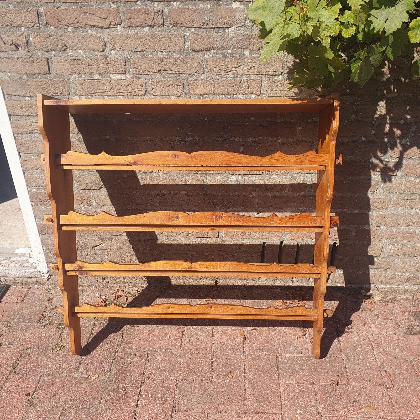 Vintage bordenrek kruidenrek keukenrek, Ophalen, Gebruikt, Landelijk