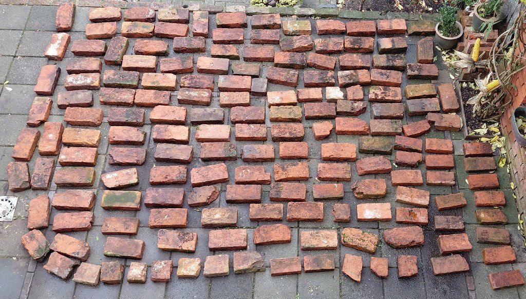 Antieke stenen metselstenen renovatie  verbouw, Ophalen, Gebruikt, Bakstenen