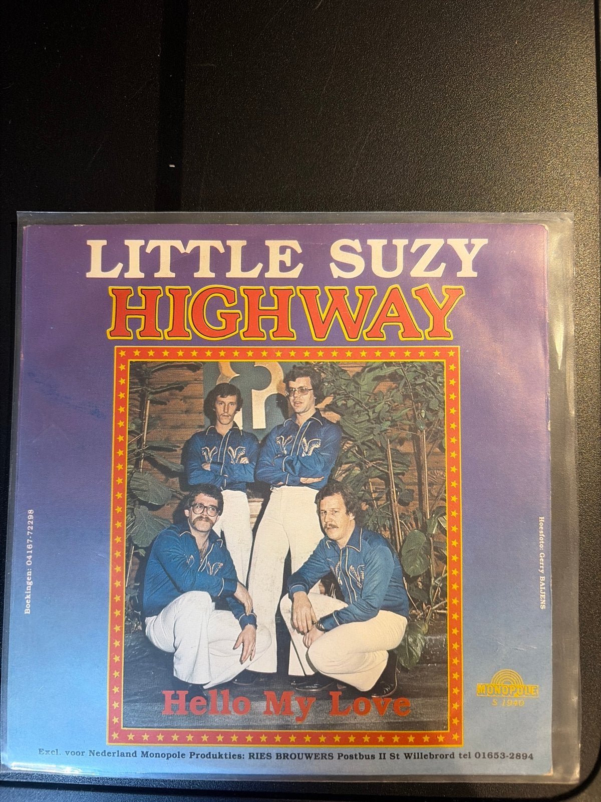 Little Suzy Highway - Hello My Love (Vinyl Single), Gebruikt, 7 inch, Ophalen of Verzenden, EP