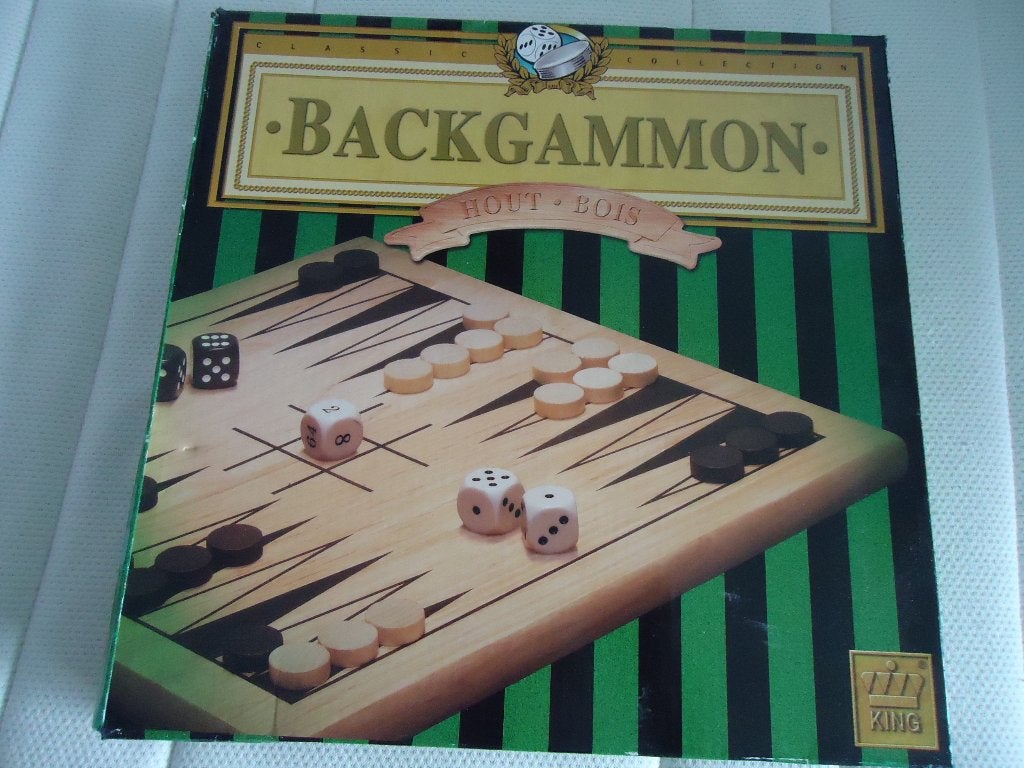 Backgammon hout, Hobby en Vrije tijd, Ophalen of Verzenden, Zo goed als nieuw
