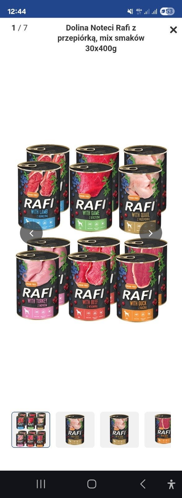 Dolina Noteci Rafi, Gemengde smaken 30x400g
&Wolf of Wildern, Dieren en Toebehoren, Dierenvoeding, Ophalen, Hond