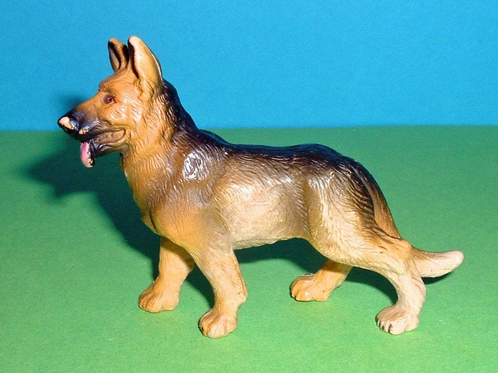 Schleich 13206 Duitse herder (1987-199), dierfiguur, Ophalen of Verzenden, Gebruikt, Hond of Kat, Beeldje of Figuurtje