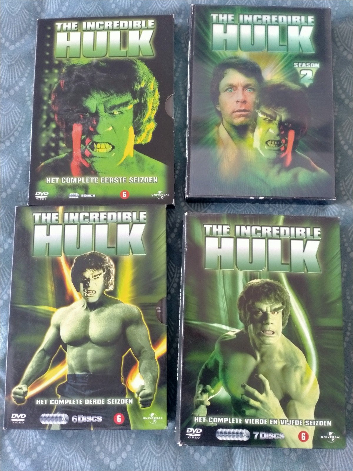 The Incredible Hulk DVD Boxset - Seizoen 1, 2, 3, 4 & 5, Cd's en Dvd's, Engels, Vanaf 16 jaar, Verzenden, Nederlands