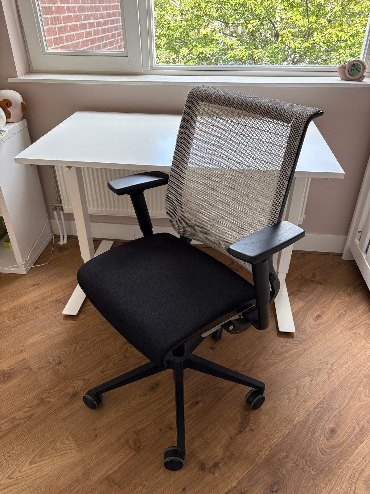Steelcase Bureaustoel - Comfortabel en Netjes, Ophalen, Zwart, Zo goed als nieuw, Bureaustoel