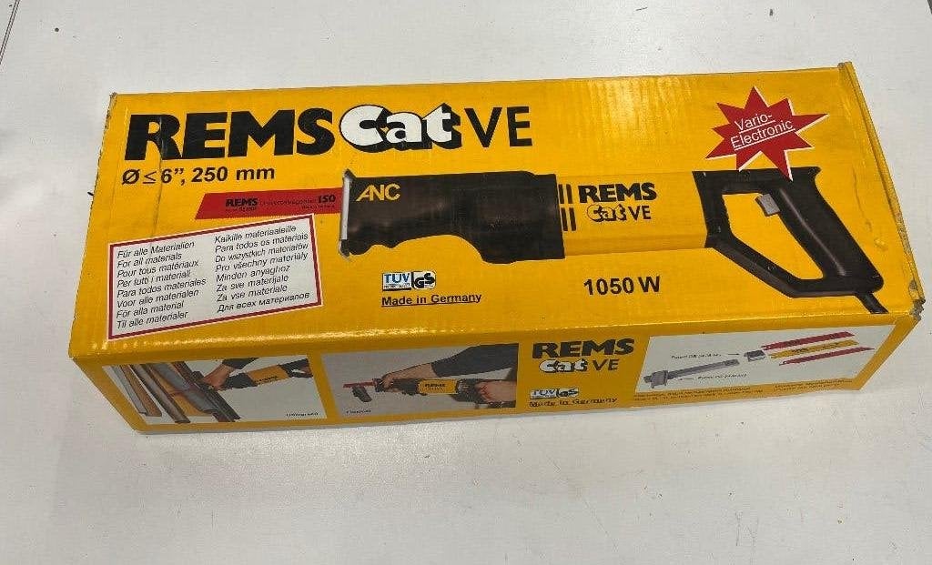 REMS CAT VE – Elektrische pijpsnijder / pijpenpers, Ophalen of Verzenden, Nieuw, Zaag, Overige merken