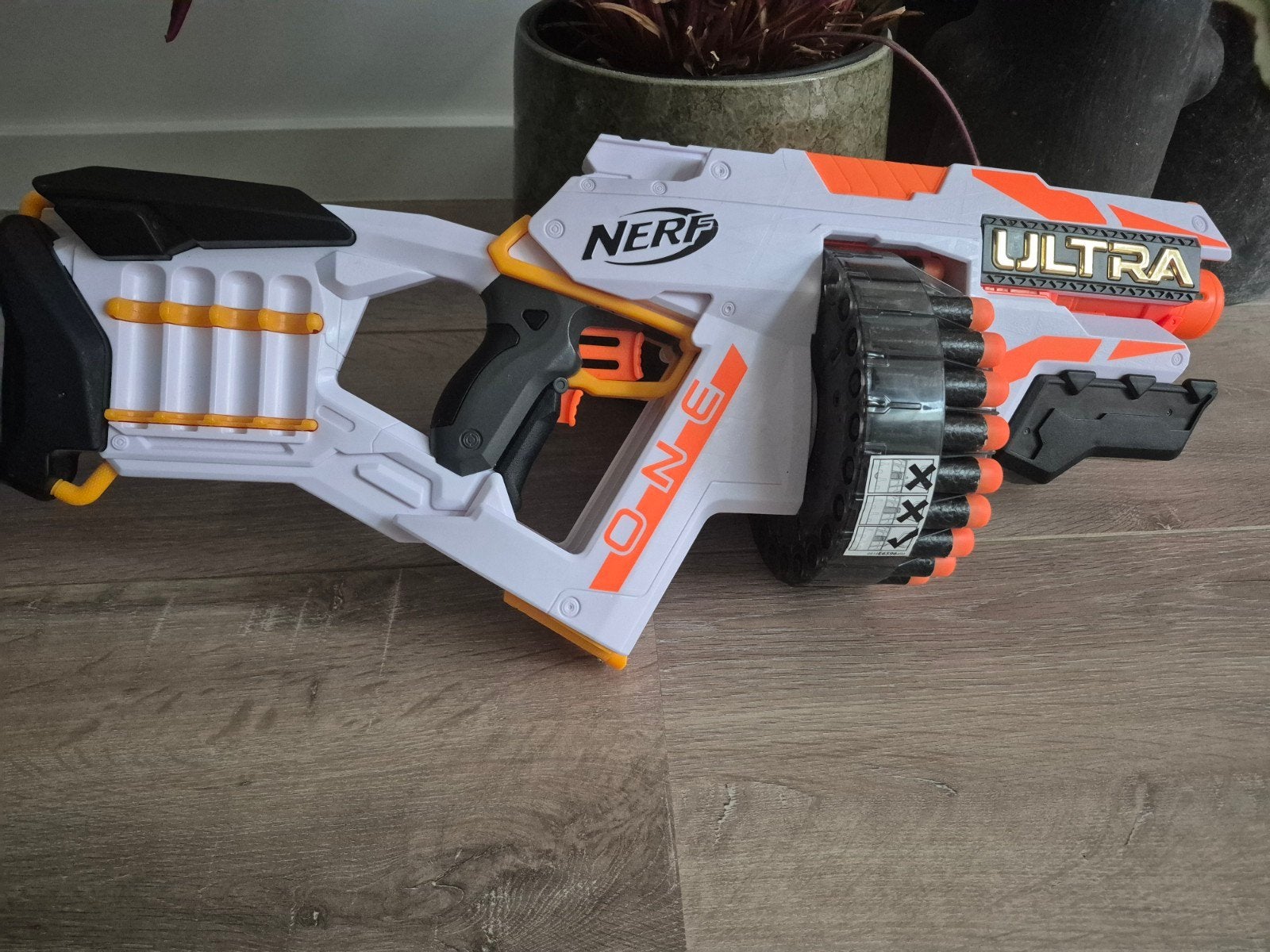Koopje!! Nerf Ultra One Blaster met Drum Magazijn, Ophalen, Zo goed als nieuw