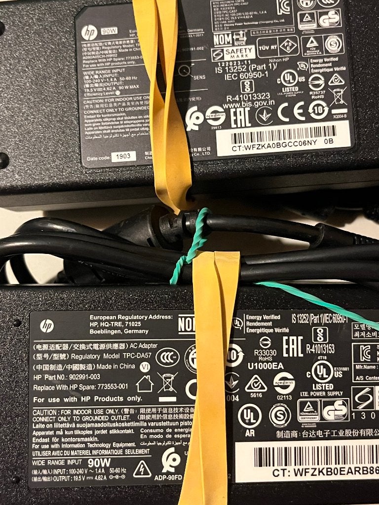 Partij Hp en Dell laptop opladers., Computers en Software, Laptop-opladers, Ophalen of Verzenden