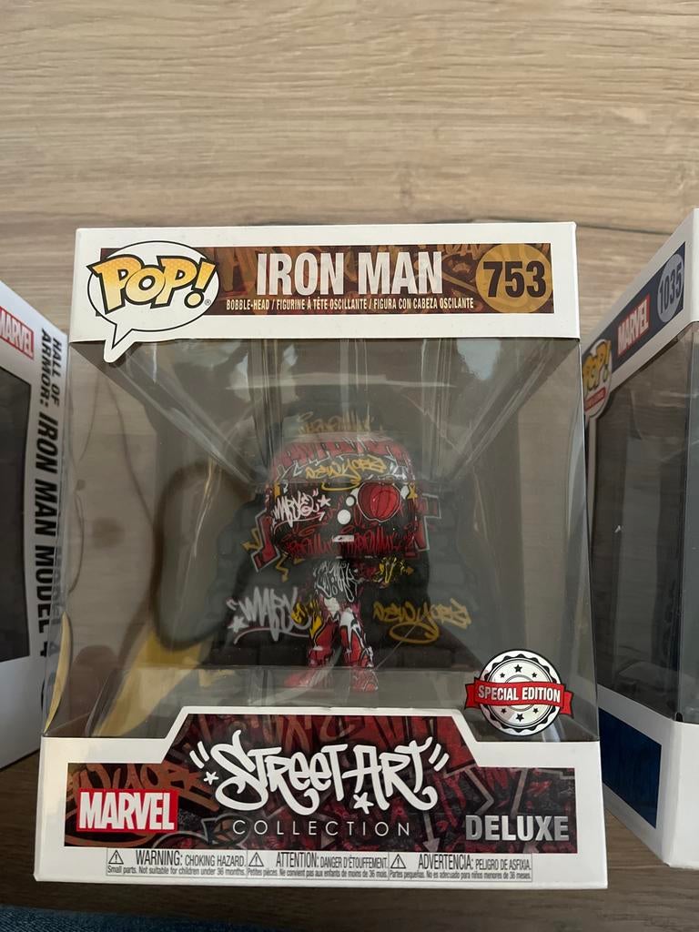 Funko Pop! Iron Man 753 Street Art Collection Deluxe, Kinderen en Baby's, Speelgoed | Actiefiguren, Ophalen of Verzenden, Nieuw