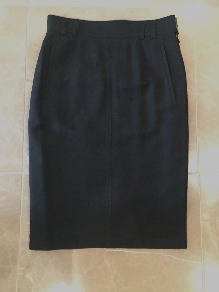 Zwart net rokje; mengsel linnen/viscose; merk Copines; mt 36, Zwart, Ophalen of Verzenden, Zo goed als nieuw, Knielengte