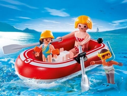 Playmobil Setje 5439 Toeristen met Rubberboot, Ophalen of Verzenden, Zo goed als nieuw