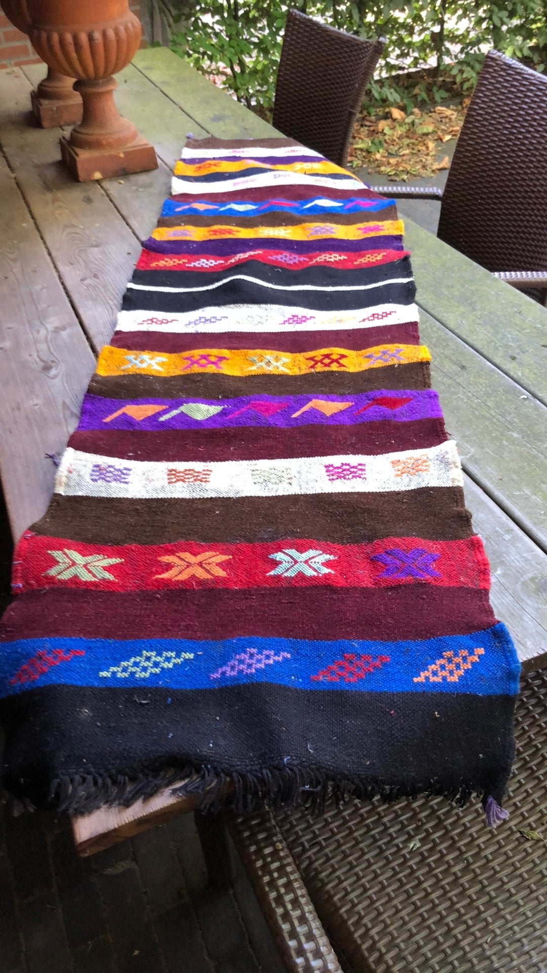 Handwerk. Kleurrijk kleedje, Zo goed als nieuw, 150 tot 200 cm, Rechthoekig, 50 tot 100 cm
