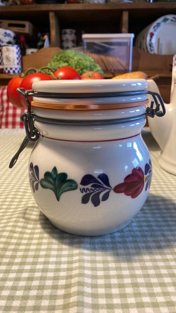 Boerenbont weck pot, Huis en Inrichting, Keuken | Servies, Overige typen, Ophalen of Verzenden, Zo goed als nieuw, Aardewerk