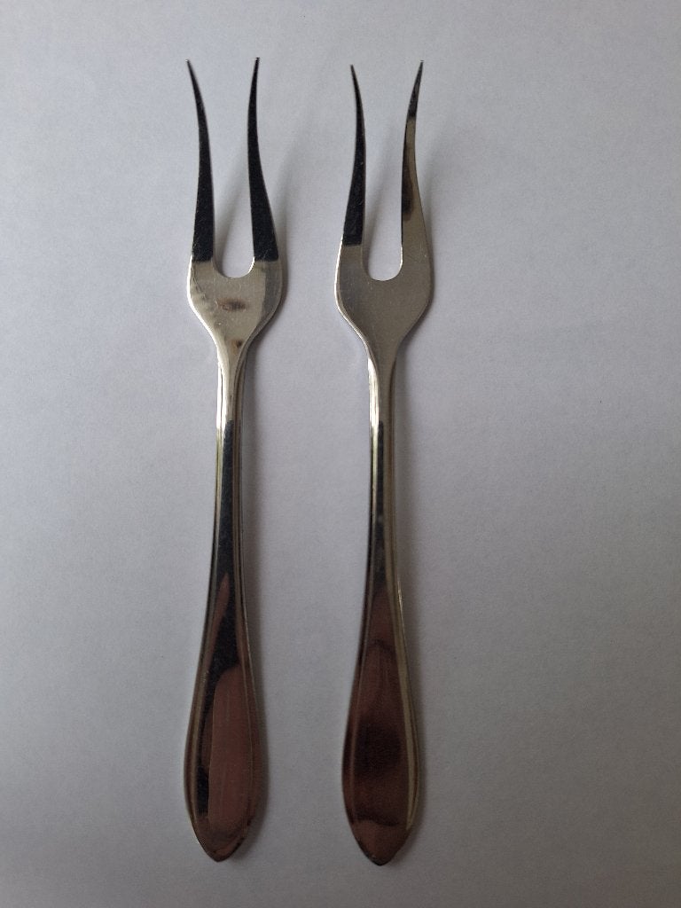 2 x vleesvork augurkvork belegvork Gero Zilmeta 14,8 cm, Ophalen of Verzenden