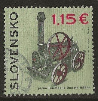 Slowakije 77, stoommachine, Verzenden, Overige landen, Gestempeld