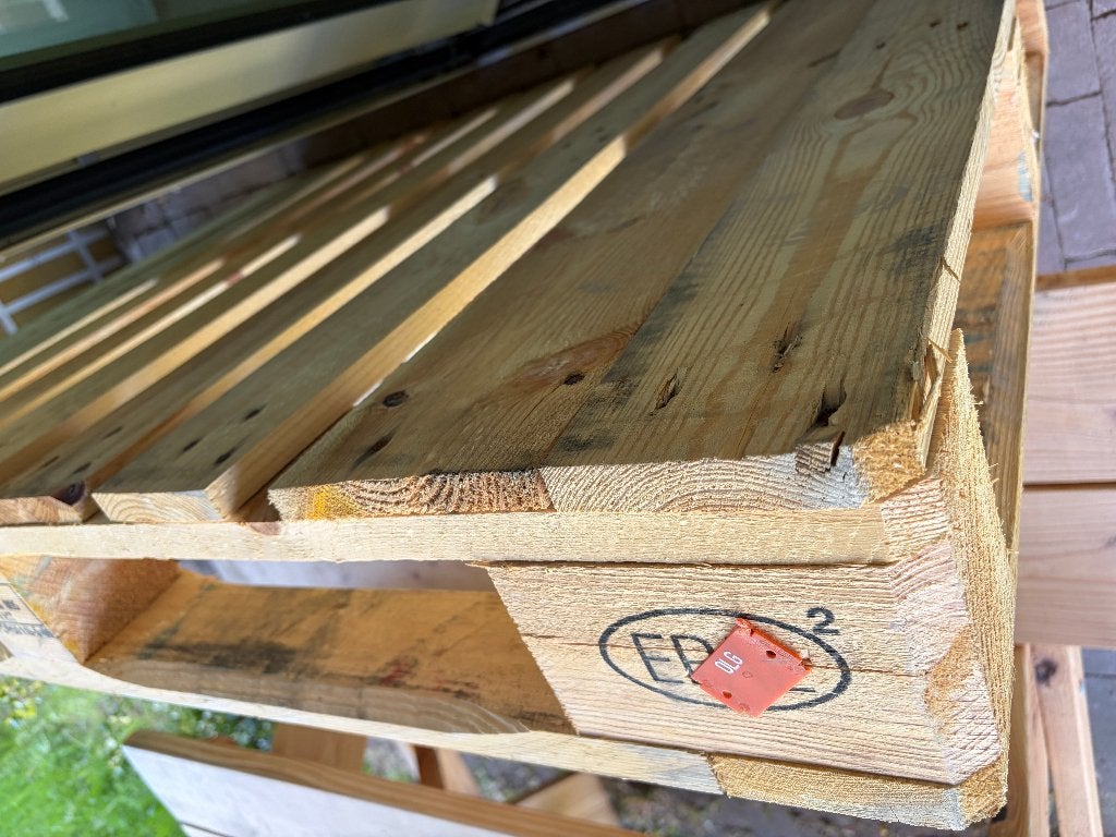 Europallet EPA pallet 1x gratis afhalen, Doe-het-zelf en Verbouw, Hout en Planken, Ophalen, Zo goed als nieuw, 50 mm of meer, Pallet