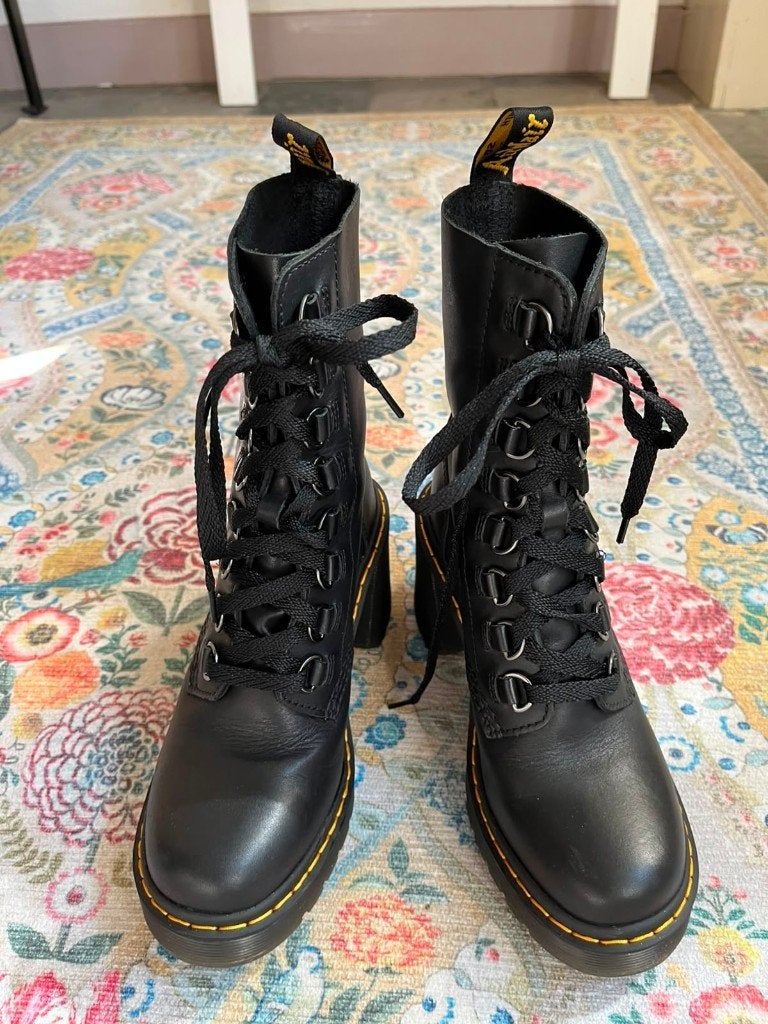 Dr. Martens boots met hak maat 38 -zwart, Zwart, Lage of Enkellaarzen, Ophalen of Verzenden, Dr. Martens