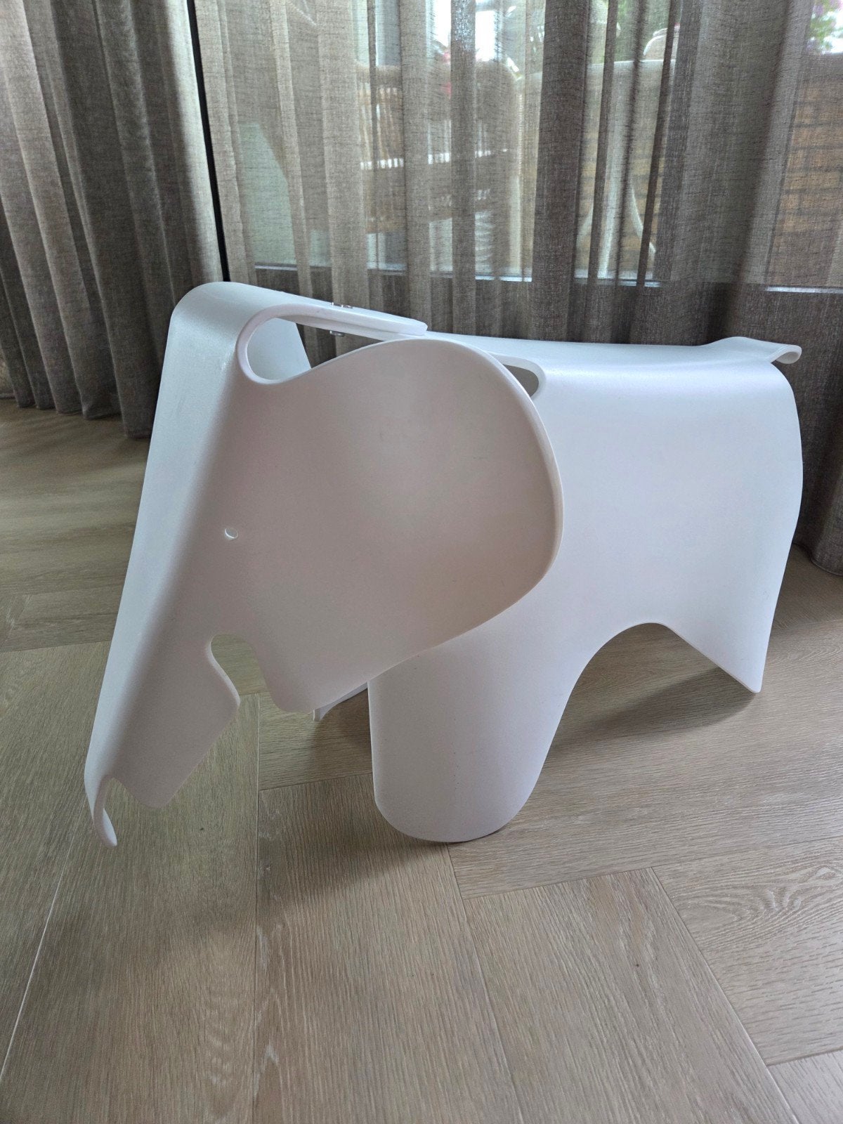 Vitra Eames design Elephant wit, Ophalen, 35 cm, Wit, Kunststof
