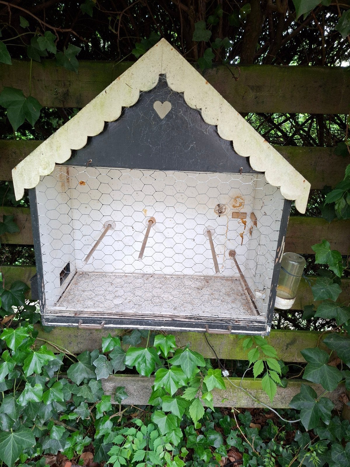 Uniek zelfgemaakt vogelhuisje - voor de liefhebber!, Tuin en Terras, Vogelhuisjes en Vogelbaden, Ophalen of Verzenden, Gebruikt