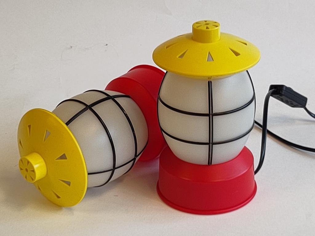 2x vintage Ikea lampje Mammut jaren 90 lamp lantaarn, Gebruikt, ., Ophalen of Verzenden, .