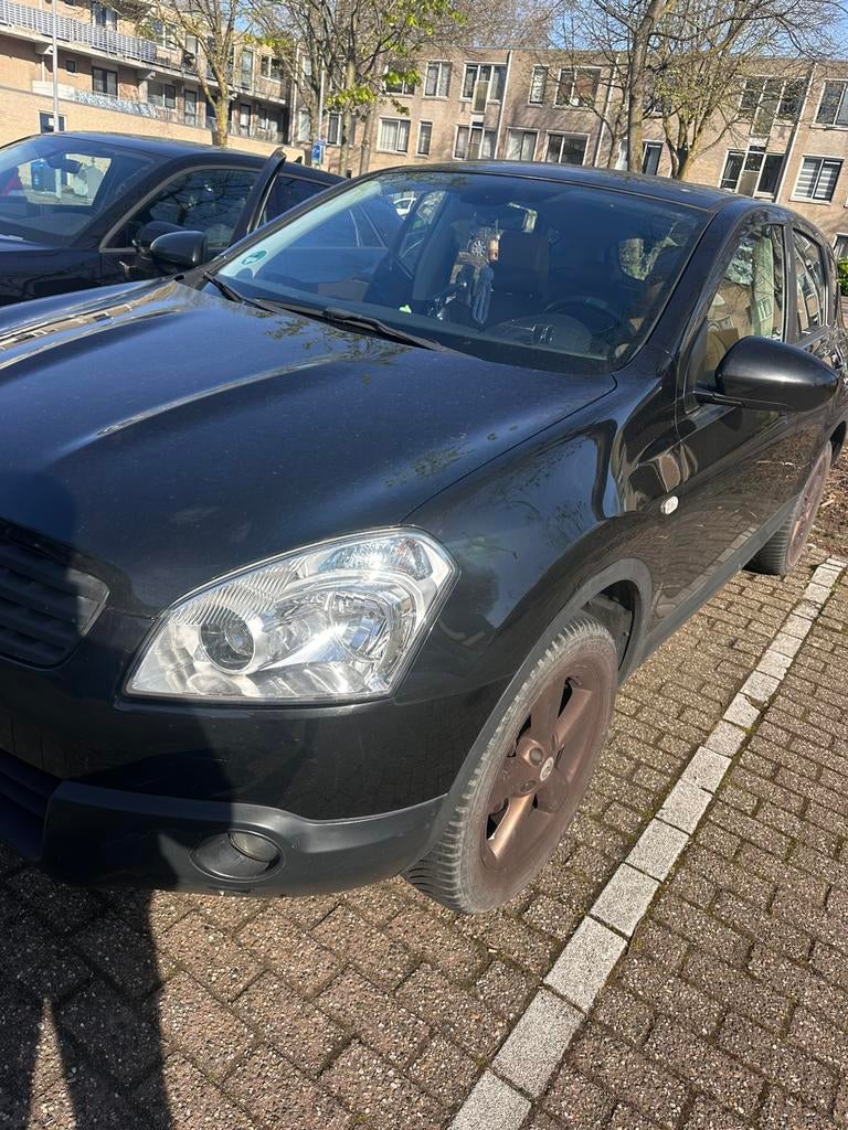 Nissan Qashqai 2.0 2WD CVT 2009 Zwart, Auto's, Nissan, 4 cilinders, Origineel Nederlands, Qashqai, 141 pk