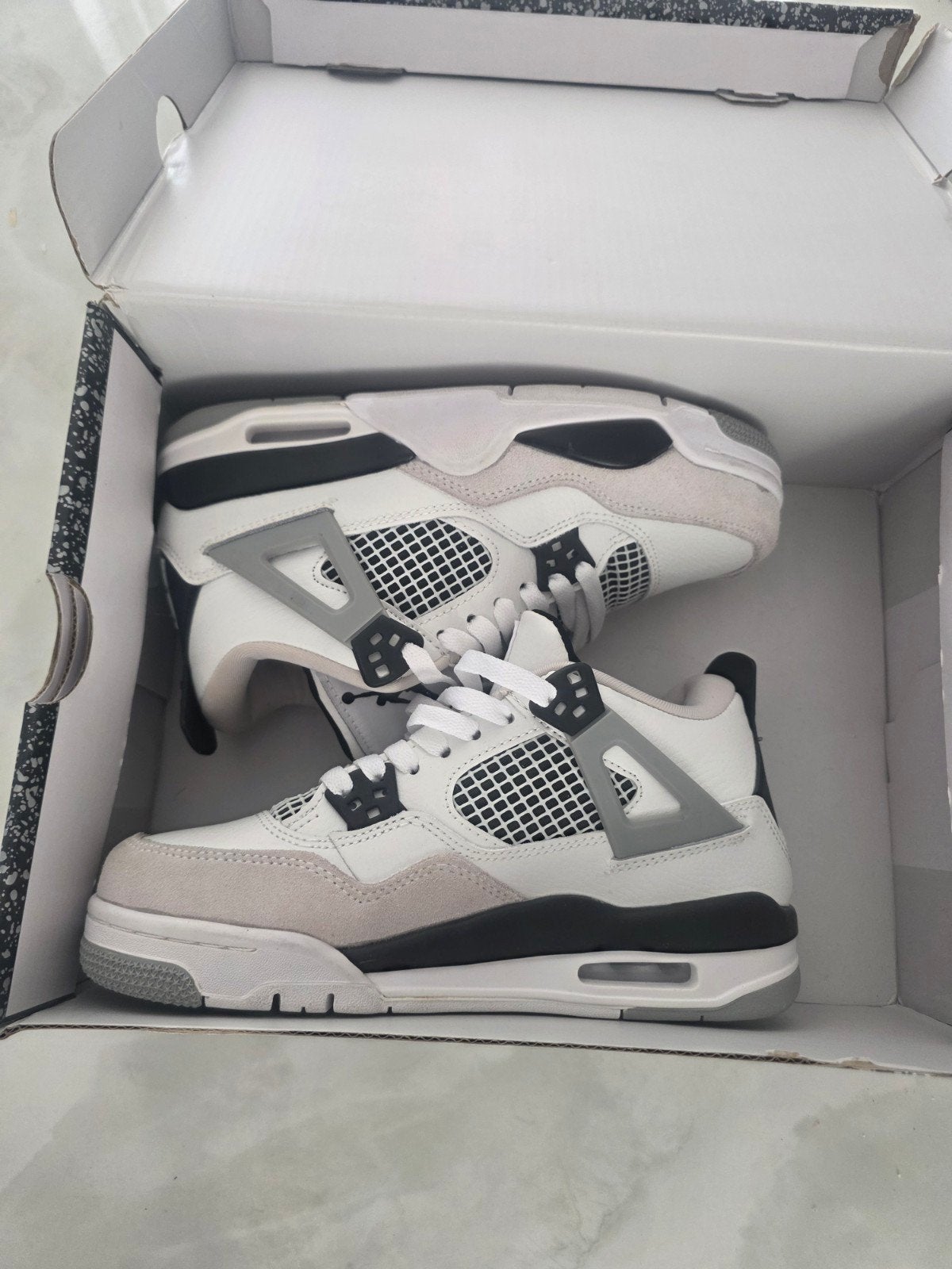 air jordan 4 military size 38.5, Kleding | Heren, Schoenen, Ophalen of Verzenden, Nieuw, Wit