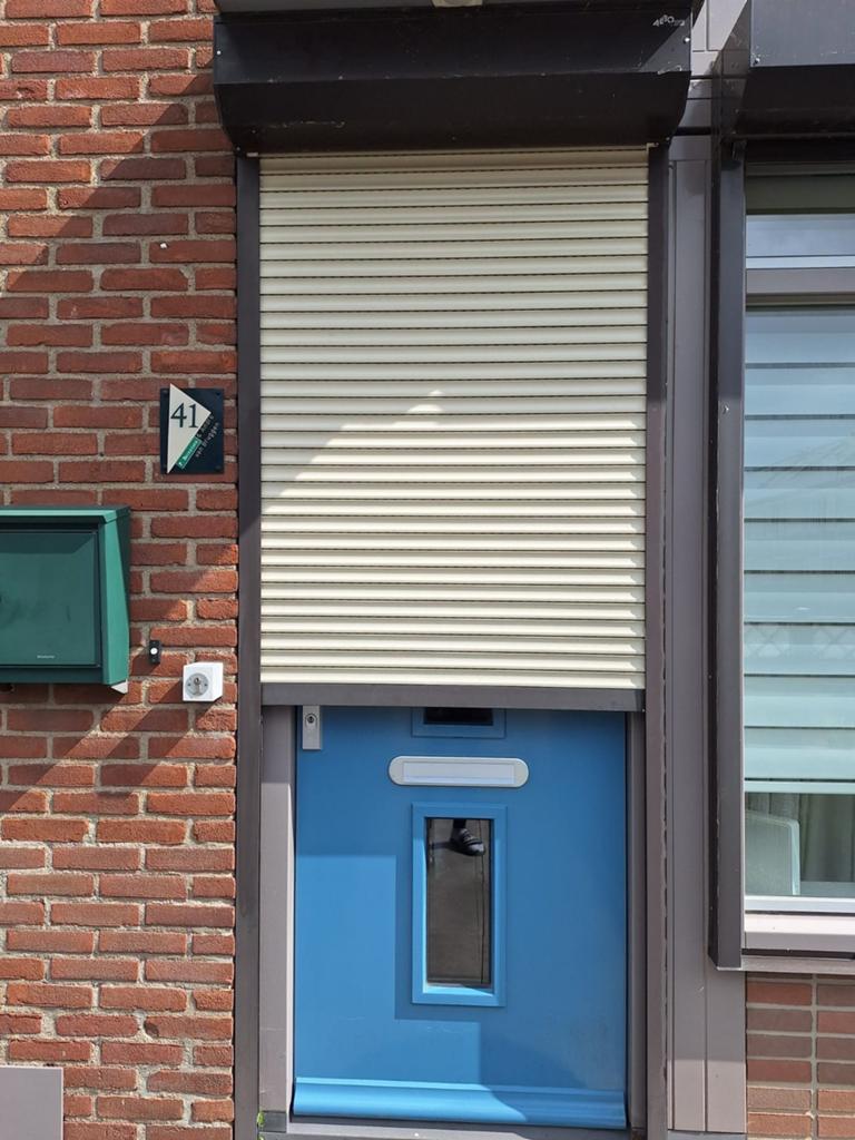 Rolluik, Doe-het-zelf en Verbouw, Rolluiken, Ophalen of Verzenden, Gebruikt, Wit, 200 cm of meer