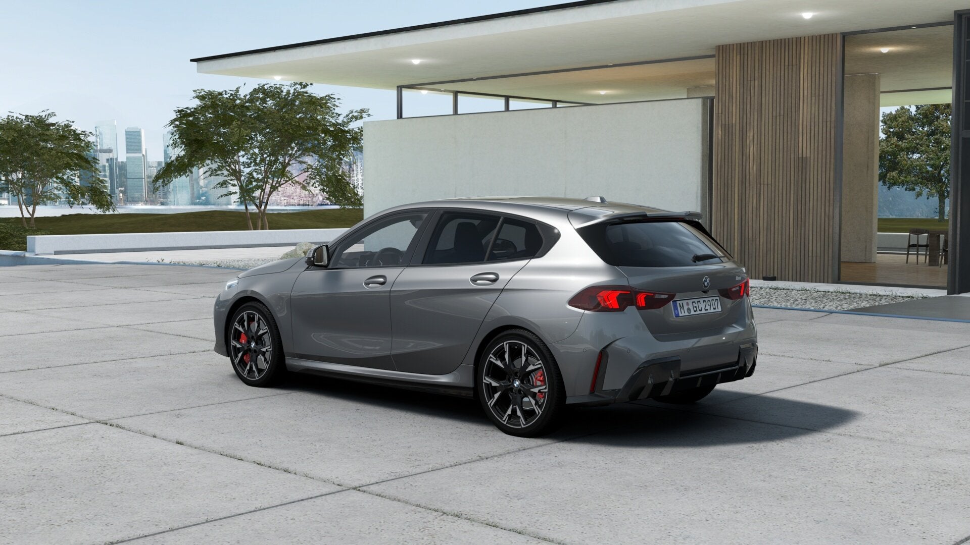 BMW 1 Serie 120 M Sport Automaat / Panoramadak / Sportstoele, Auto's, Zwart, 156 pk, Bedrijf, 3 cilinders