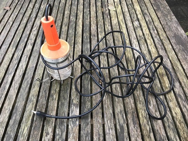 Retro oranje ( jaren 70) looplamp, leuk voor in de huiskamer, Ophalen of Verzenden