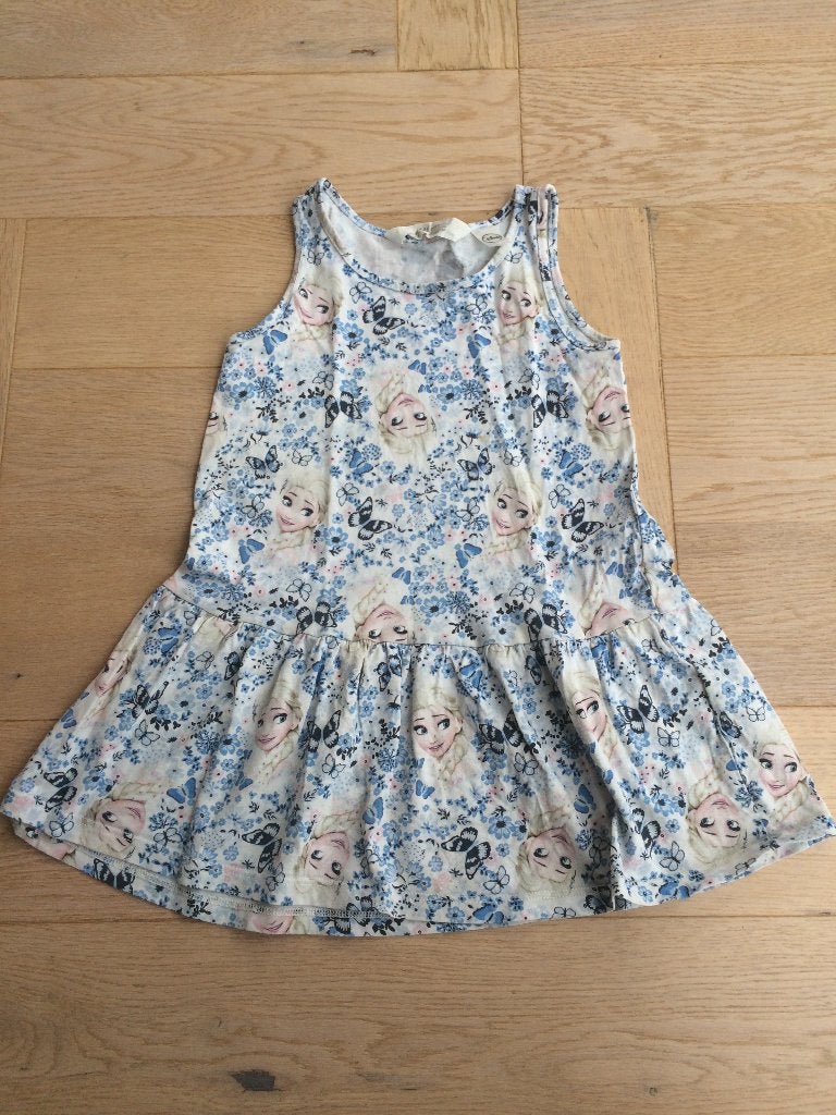 Leuke zomerjurk met Elsa uit Frozen H&M 98/104 - zgan, Meisje, Ophalen of Verzenden, Zo goed als nieuw, Jurk of Rok