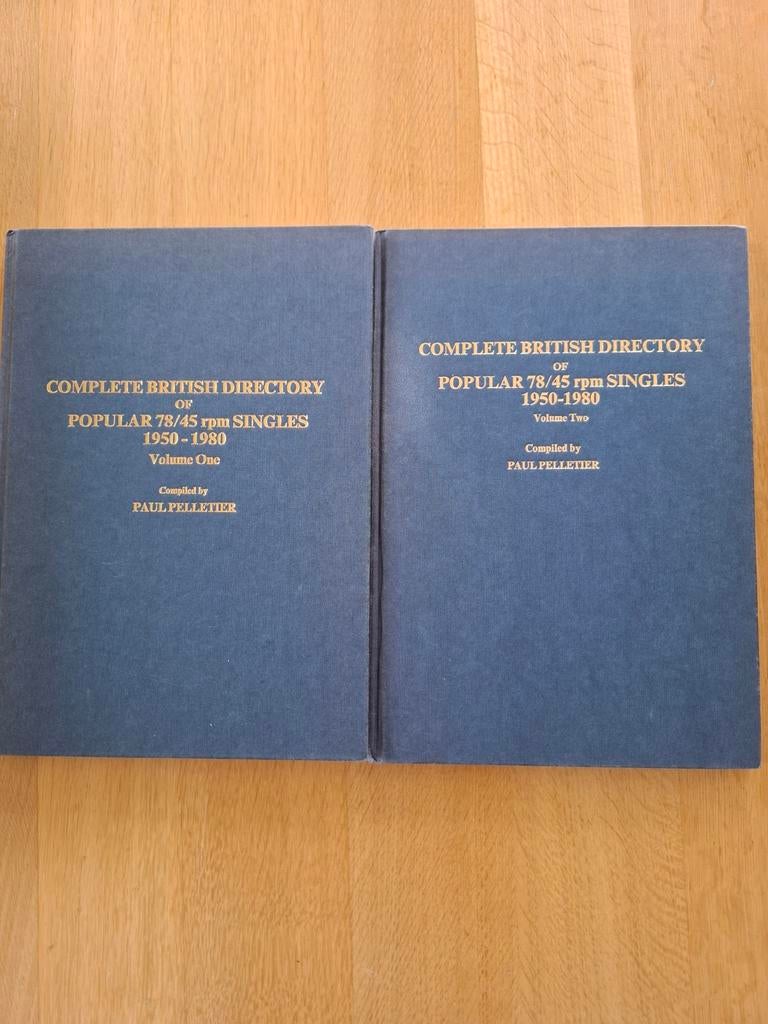 Complete  British Directory of 78/45 singles 1950-80 2 delen, Ophalen of Verzenden, Zo goed als nieuw, Algemeen