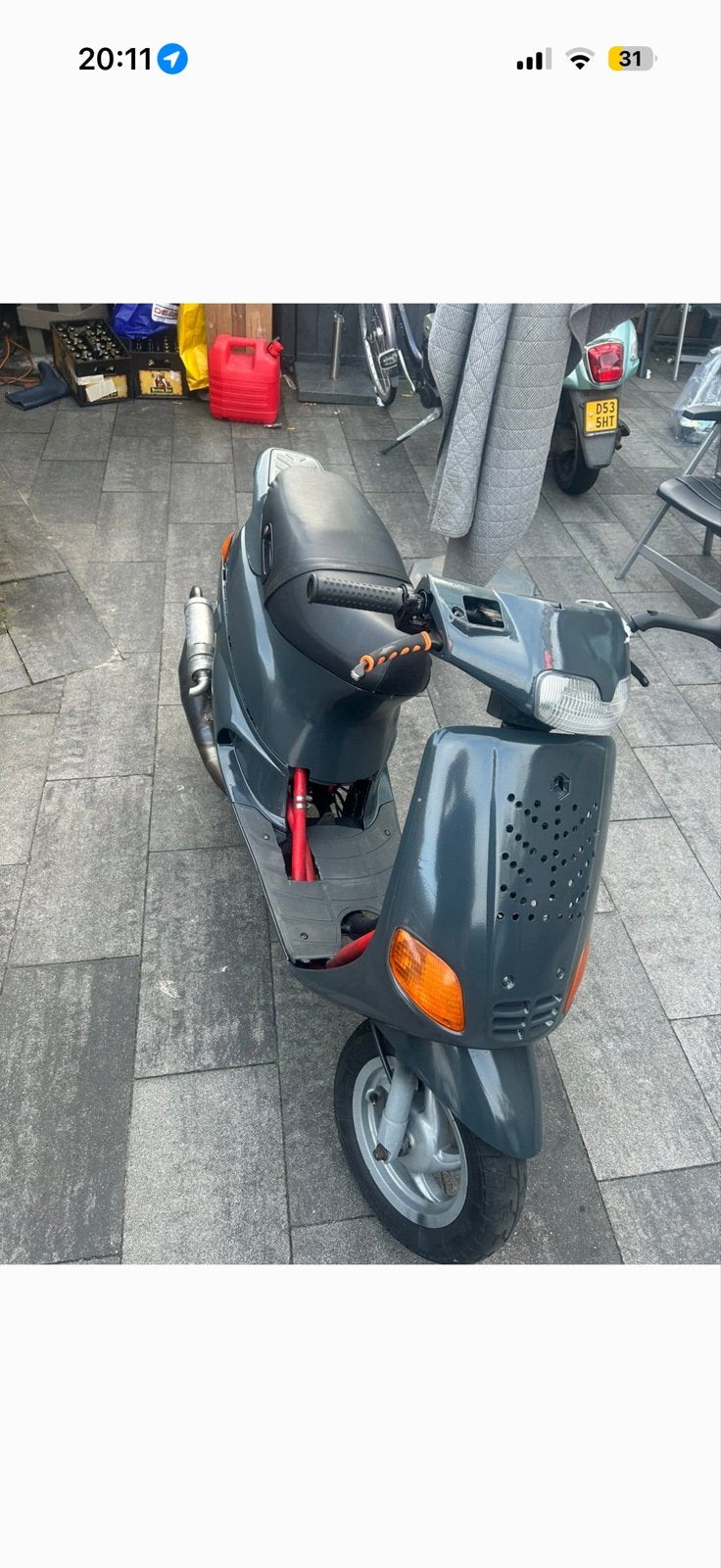 Malossi MHR Oldschool Terugloop Uitlaat 125/180cc, Ophalen, Gebruikt, Uitlaat, Overige merken