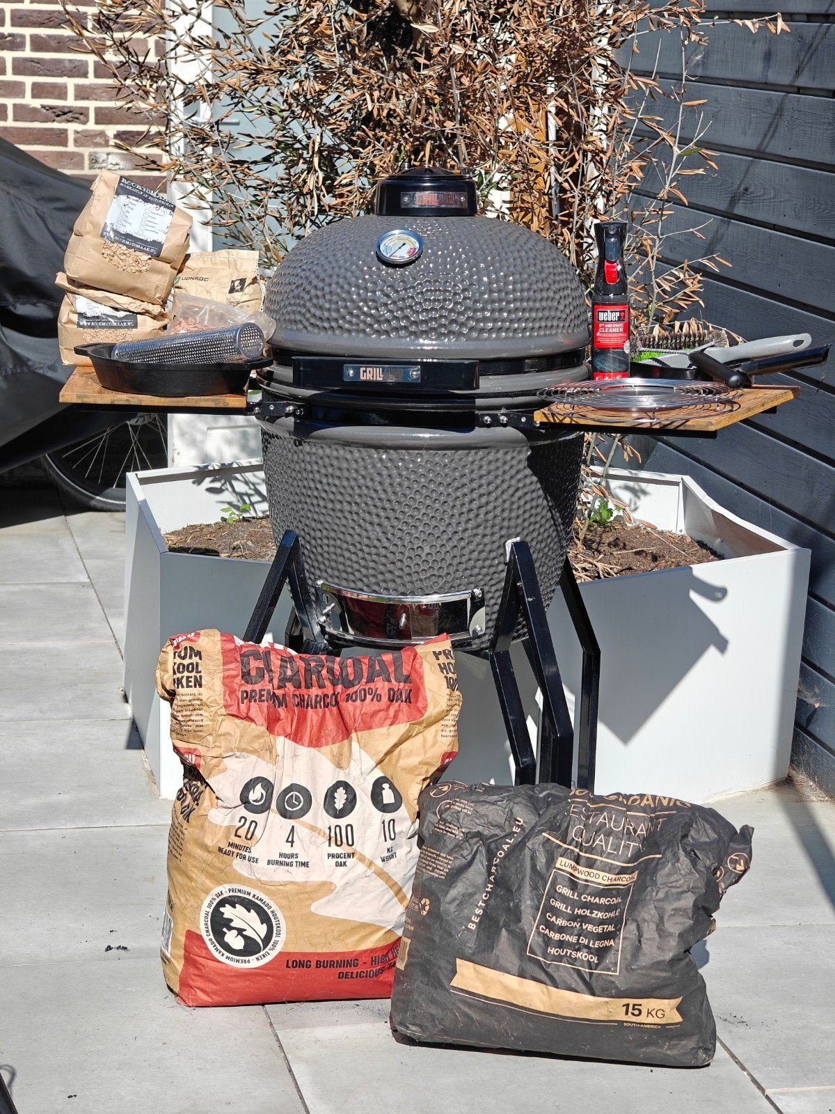 Grill Guru Kamado Medium, Ophalen of Verzenden, Zo goed als nieuw, Grill Guru