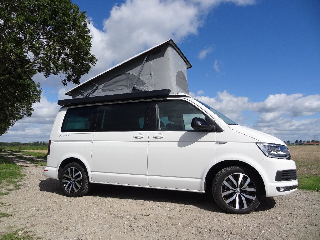 VW Volkswagen California Ocean Edition Camper 204PK/bj.2017, Caravans en Kamperen, Campers, Chemisch toilet, Volkswagen, Koelkast