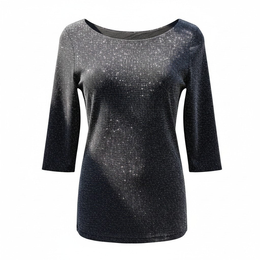 Zwarte glitter jurk maat M, Kleding | Dames, Jurken, Zwart, Ophalen of Verzenden, Zo goed als nieuw, Maat 36 (S)