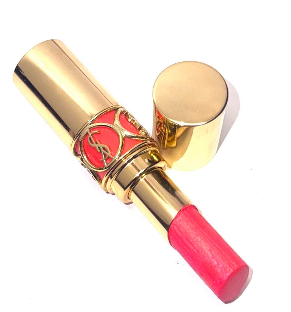 Yves Saint Laurent rouge volupte 27, Ophalen of Verzenden, Zo goed als nieuw, Rood, Lippen