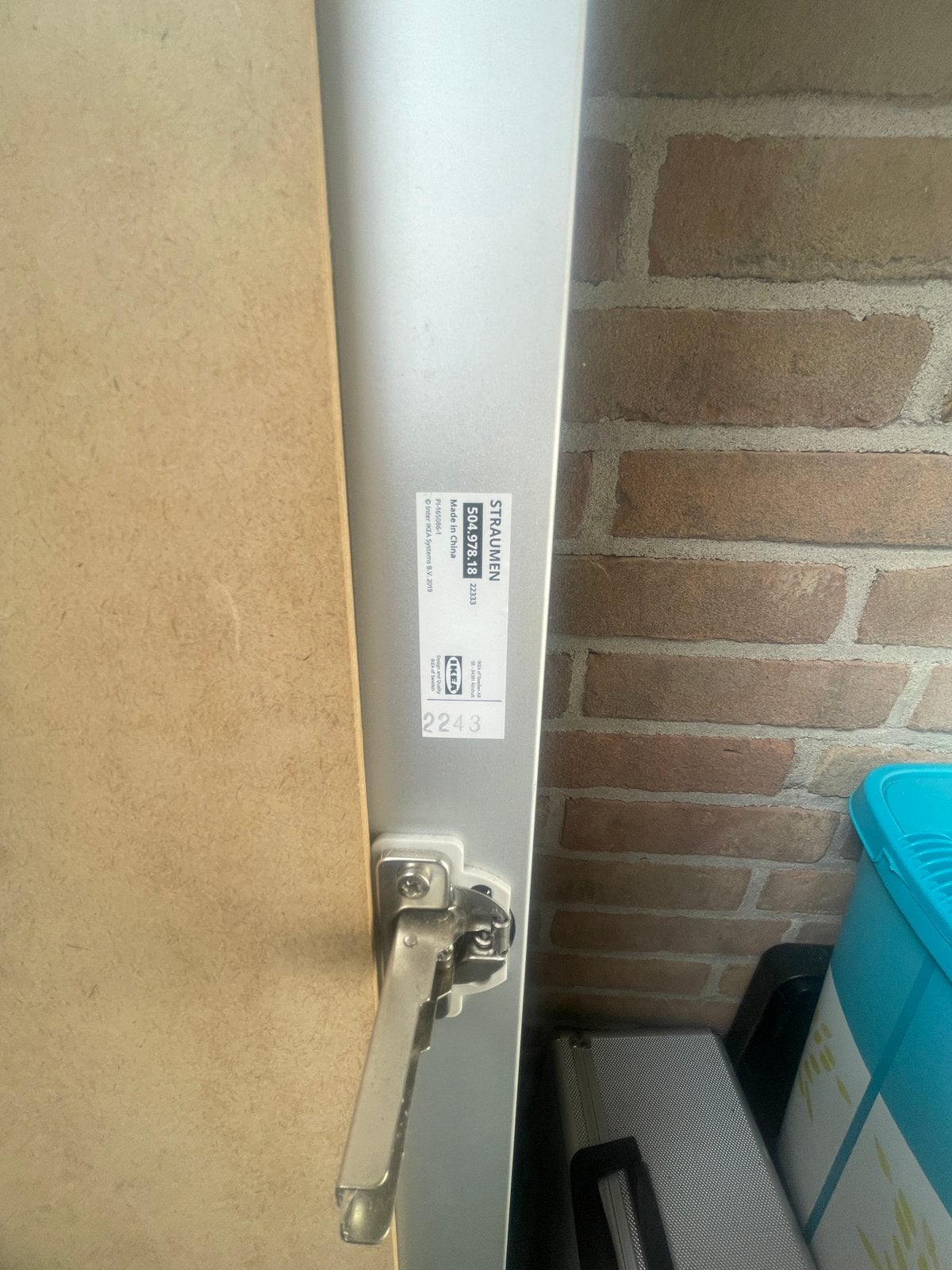Gratis op te halen: IKEA spiegelkast Straumen, Gebruikt, 50 tot 100 cm, 150 tot 200 cm, 25 tot 50 cm
