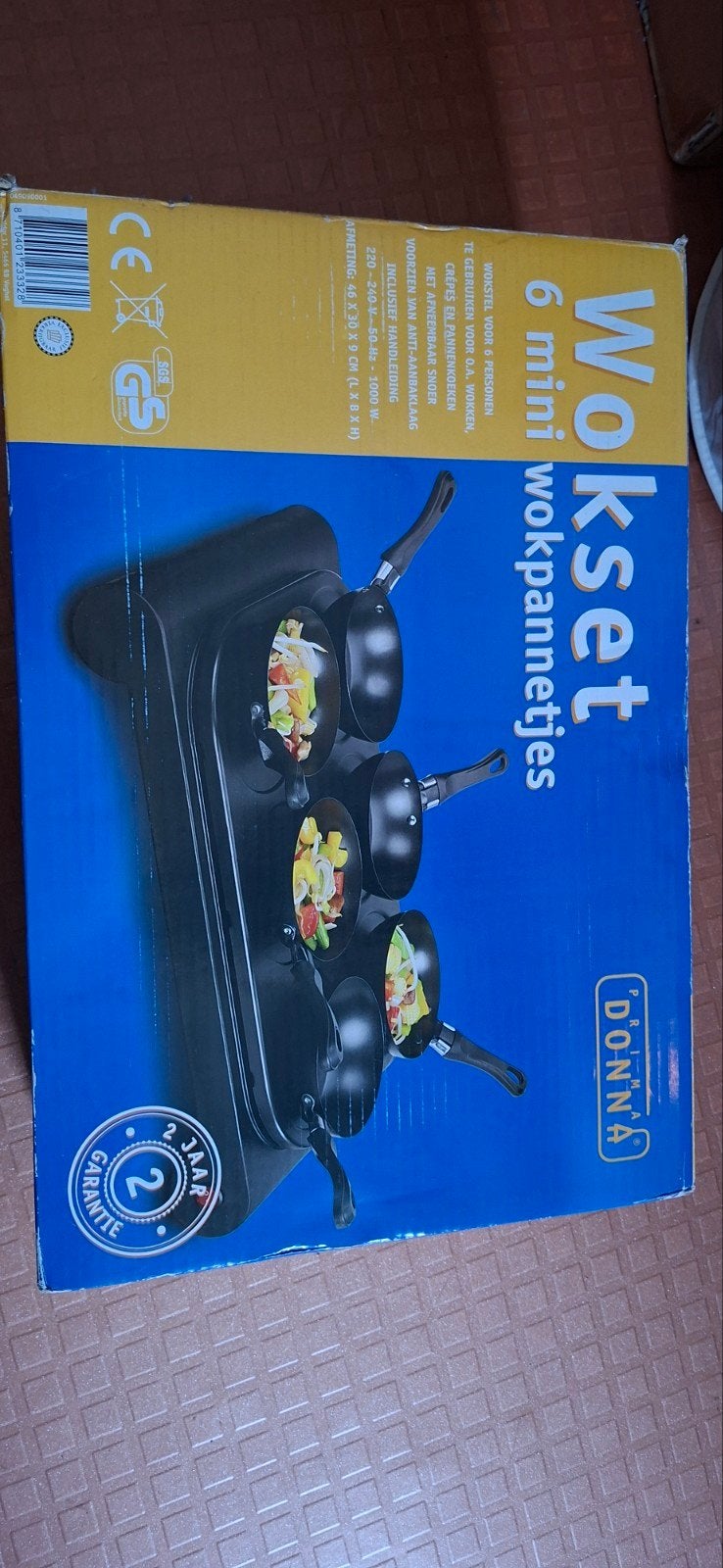 Donna Wokset - 6 mini wokpannetjes, Ophalen, Overige typen, Nieuw, Zwart
