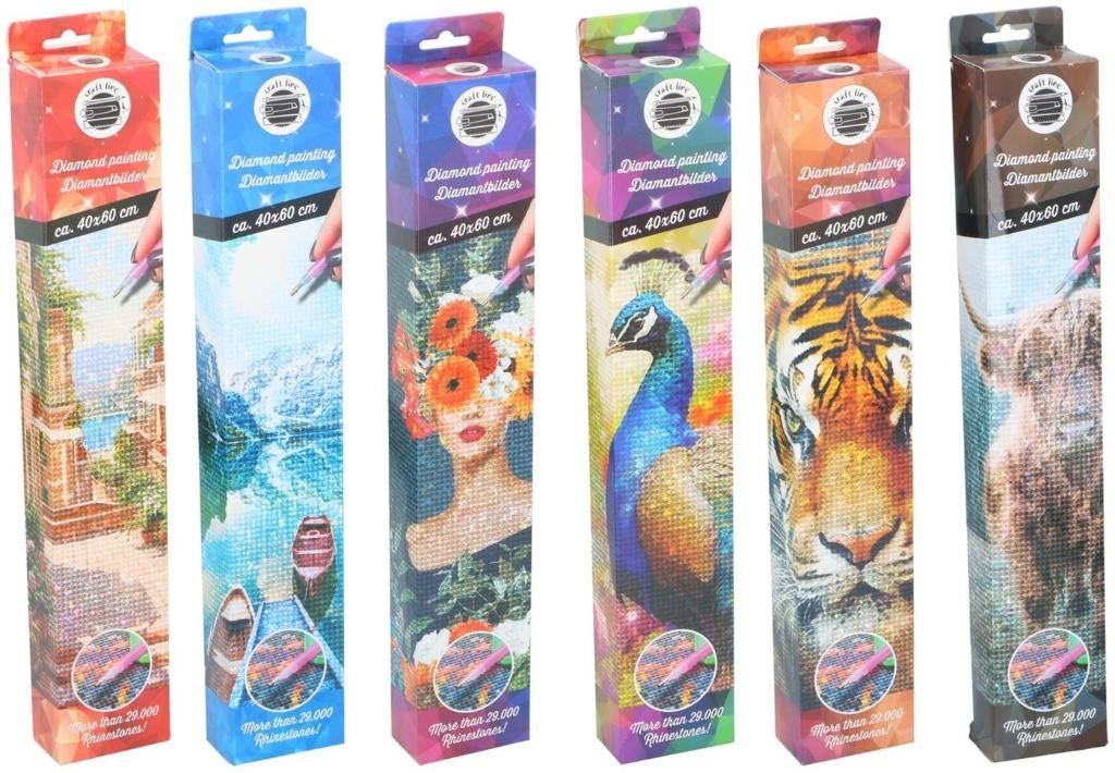 CRAFT Diamond Painting 40x60cm 11 stuks, Zelfklevend, Overige thema's, Nieuw, Meerkleurig