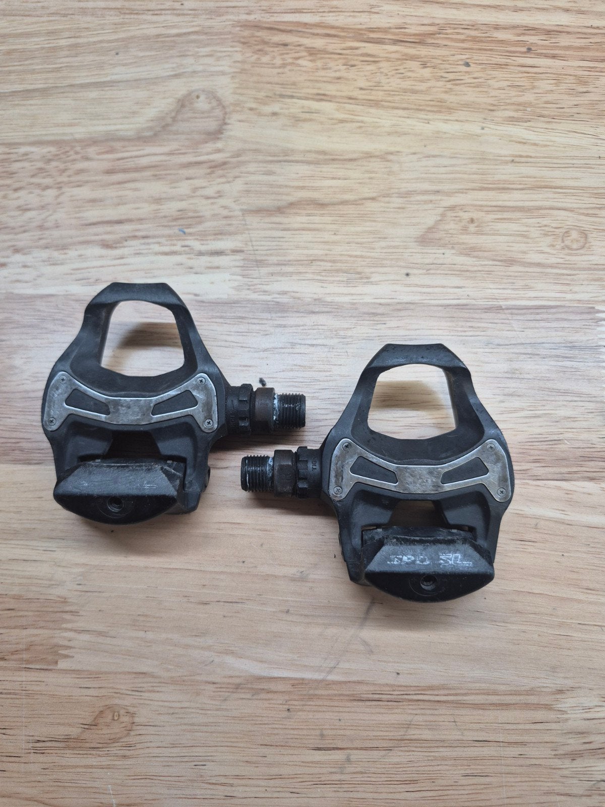 Shimano SPD-SL PD-R550 racefiets pedalen, Crankstel of Pedalen, Gebruikt, Kunststof, Ophalen of Verzenden