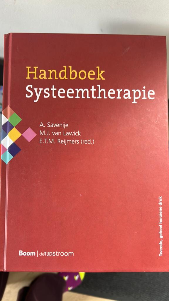 Handboek systeemtherapie, Boeken, Ophalen of Verzenden, Nieuw