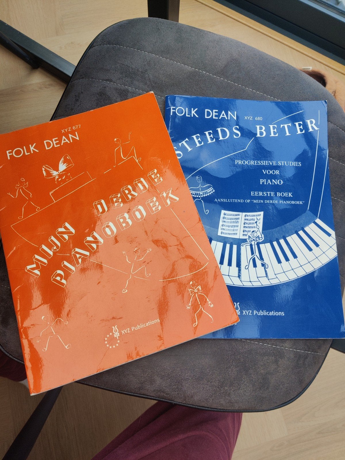 Pianoboeken: Mijn Derde Pianoboek & Steeds Beter (Folk Dean), Ophalen of Verzenden