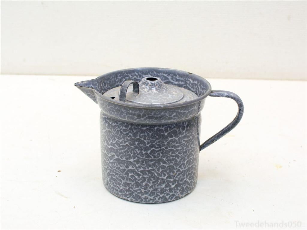 Melk kan emaille vintage 92283, Ophalen of Verzenden