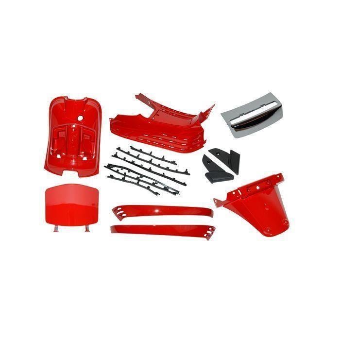 Kappen Set Plaatwerkdelen Vespa Lx Piaggio Rood 894 Dragon 2, Ophalen of Verzenden