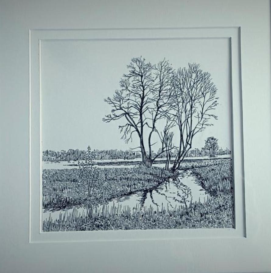 Arie Goedhart, Antiek en Kunst, Kunst | Tekeningen en Foto's, Ophalen