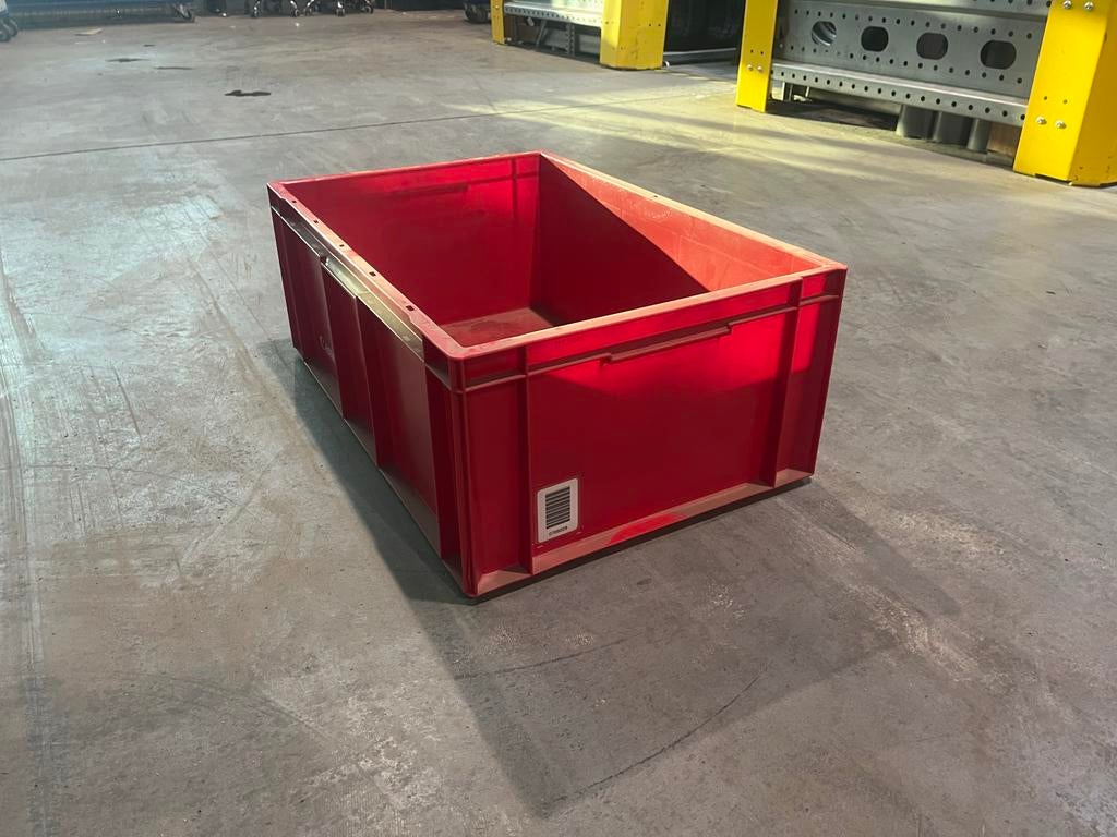 Rode Eurokratten L60xB40xH24 cm - Zo goed als nieuw, Zakelijke goederen, Kantoor en Winkelinrichting | Magazijn, Stelling en Opslag