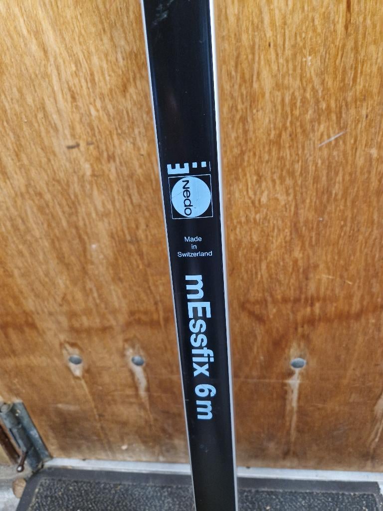 Nedo mEssfix telescoop meetlat 6 meter, Doe-het-zelf en Verbouw, Meetapparatuur, Ophalen, Zo goed als nieuw, Afstand