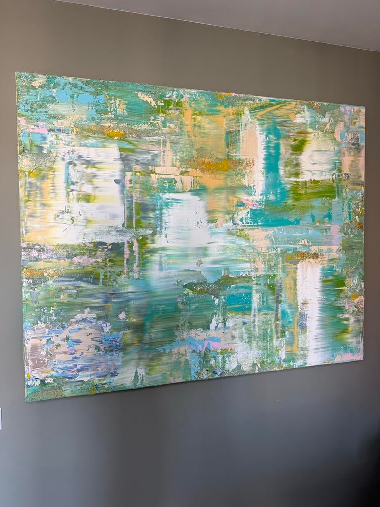 Lynn Spoor - Green Oasis (2022) - 150x120 cm met Certificaat, Antiek en Kunst, Ophalen