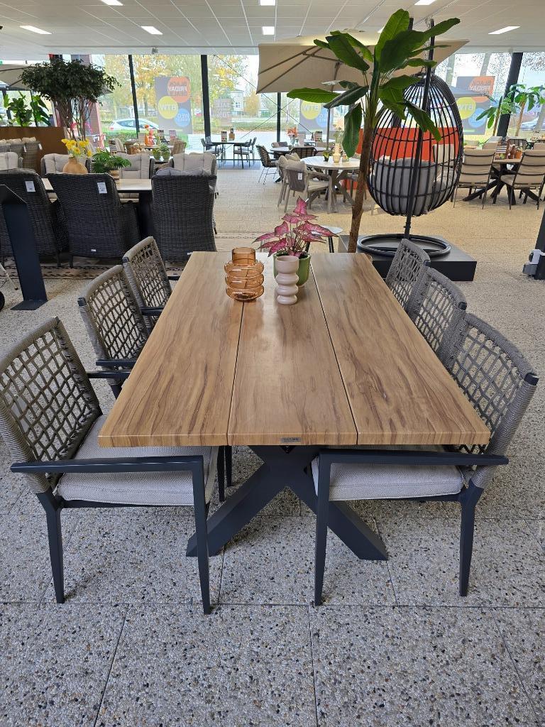 Showroom tuinset 7-delig te koop, Tuin en Terras, Overige materialen, 6 zitplaatsen, Ophalen of Verzenden, Zo goed als nieuw